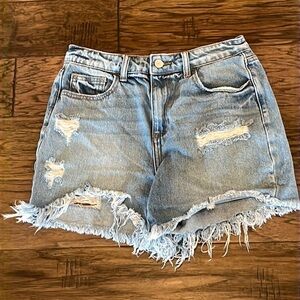 Cello Cutoff Shorts Distressed Frayed Hem Size S
